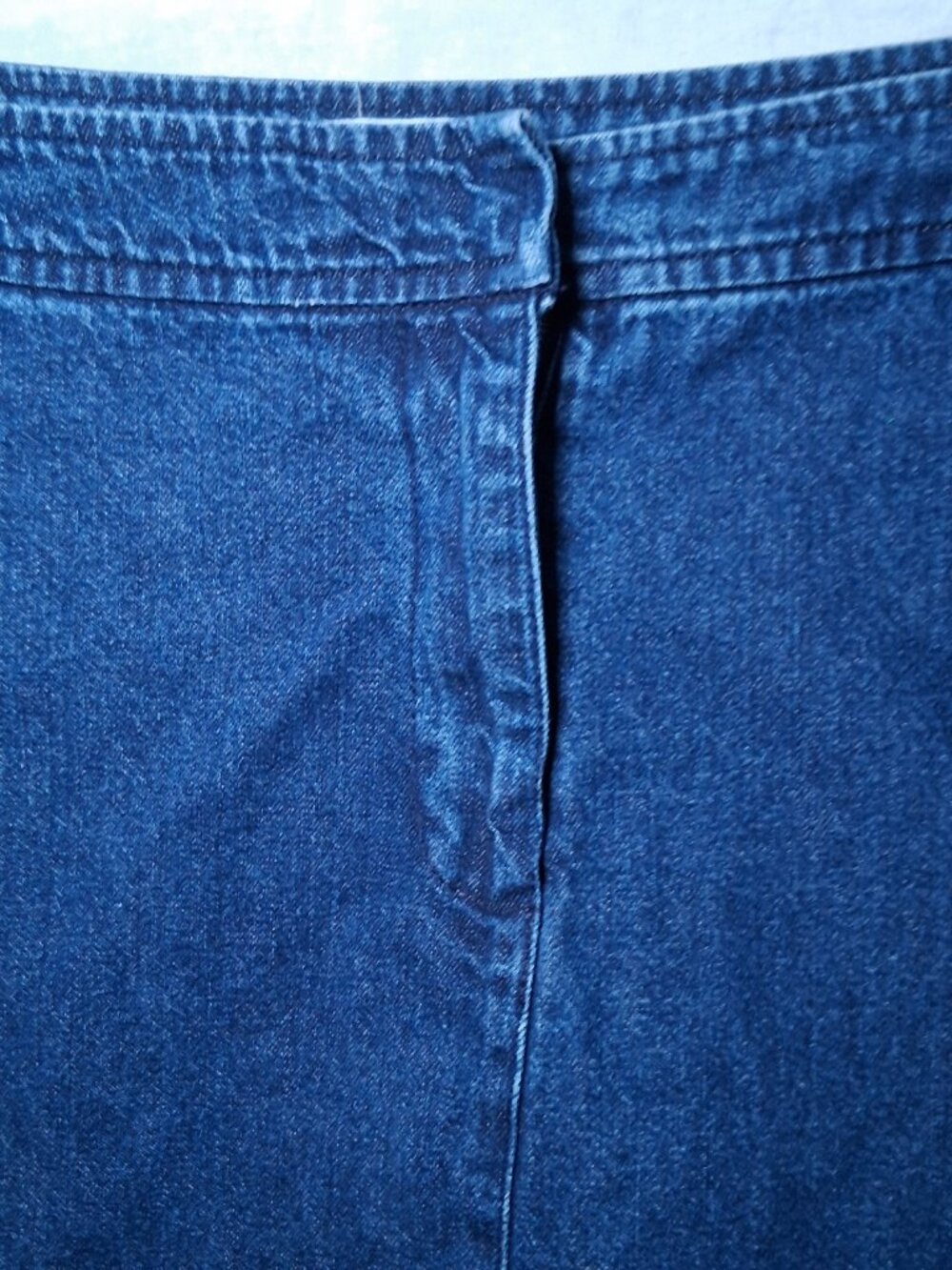Vintage 1990s Jessie Sport Denim Skirt Plus Size 18W Blue Jean Midi Western - Picture 9 of 9